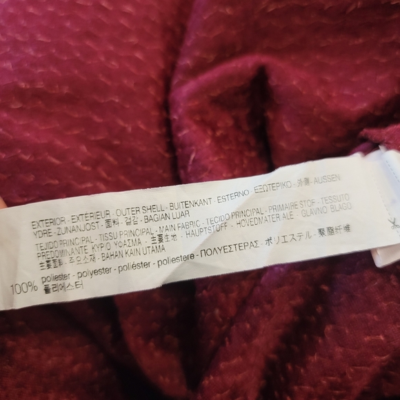 Zara Girl Sequin Burgundy Red Velvet Cap Short Sleeve Dress Size 10 - Picture 9 of 10